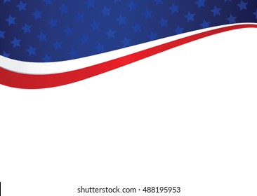 Patriotic american holiday abstract background