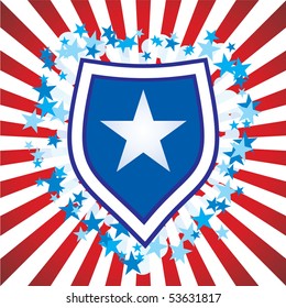 patriotic american july vector