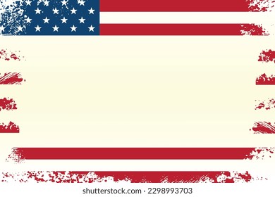 patriotic American templates for word, USA banner national theme space for text 