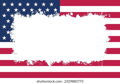 patriotische amerikanische Vorlagen für Wort, US-Banner nationaler Themenraum für Textrahmen