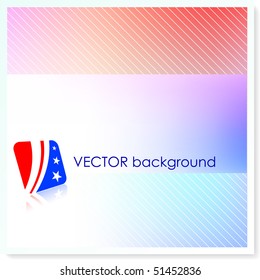 Patriotic American Vector Background Original Illustration