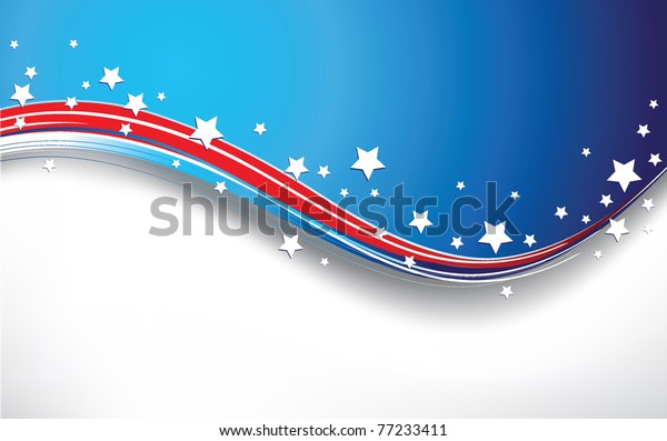 Patriotic Background Stock Vector (Royalty Free) 77233411