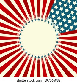 A patriotic background for Fourth of July