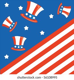A patriotic background for Fourth of July