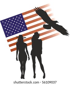 A patriotic background for Fourth of July