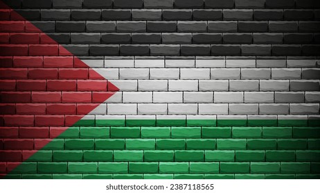 Patriotic background with Palestine flag colours. Perfect element for every use.