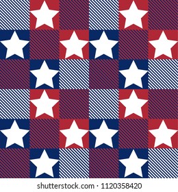 Patriotic background patterns for Independence Day in red,