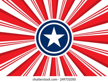 Patriotic background. The stylized image of the symbols of the United States
