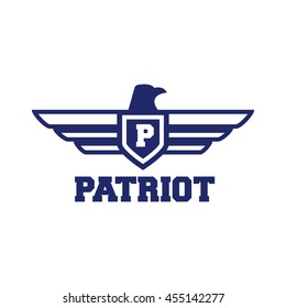 Patriotic badge and emblem design template