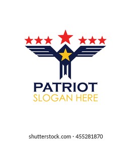 Patriotic badge and emblem design template