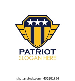 Patriotic badge and emblem design template