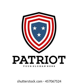 Patriotic badge and emblem design template