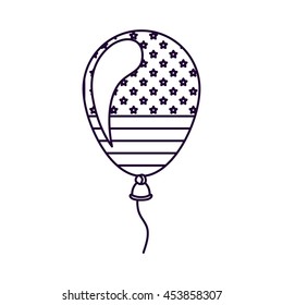 patriotic balloon isolated icon