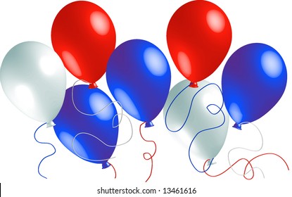 Patriotic Balloons Vector