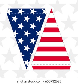 patriotic banner printable vector