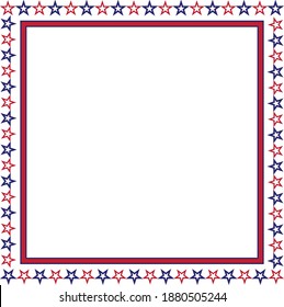 Patriotic border divider american usa flag