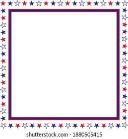 Patriotic Border Divider American Usa Flag