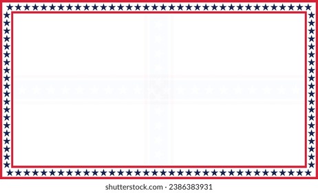 Patriotic border divider american usa flag.