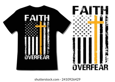 Patriotic Christian Faith Jesus Flag Design