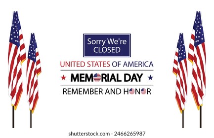 Patriotic Closure USA Flag Design and Memorial Day Announcement
