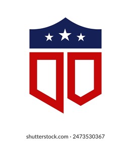 Diseño de Logo Patriótico DO. Diseño de Logo Americano Patriótico para Campaña Política y cualquier Evento en Estados Unidos.