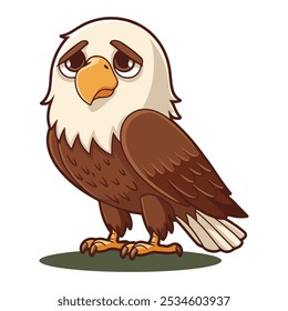 Ilustración vectorial detallada de la ilustración del águila patriótica