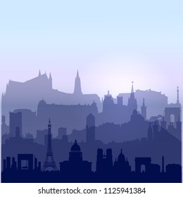 Patriotic French vector background