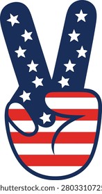 A patriotic gesture symbolizing unity and freedom perfect for national holidays and political campaigns.
