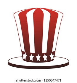Patriotic hat red lines