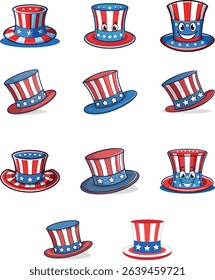 Patriotic Hats Collection of United States Symbols