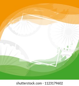 Patriotic holidays of India vector design template