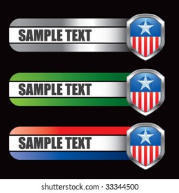 patriotic icon on specialized banners