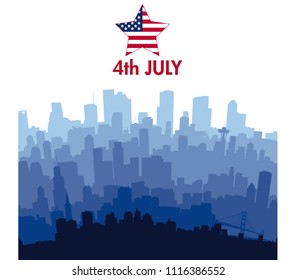 Patriotic independence day background