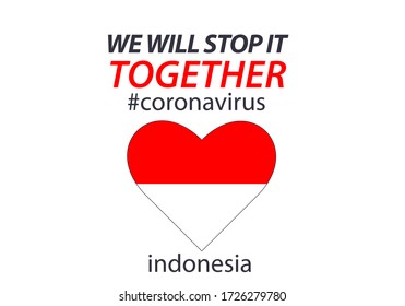 Patriotic inspirational positive quote about novel coronavirus covid-19 pandemic. Template for background, banner, poster with text inscription.