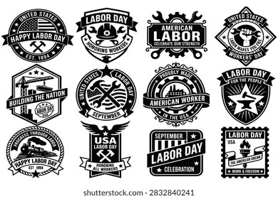 Patriotic Labor Day typography vector design featuring a bold bald eagle illustration, decorative stars, stylish lettering, and American flag-inspired elements. This creative artwork represents freedom, national pride, hardworking professionals, and workforce appreciation in the United States. Perfect for Labor Day posters, banners, greeting cards, social media campaigns, holiday promotions, workplace celebrations, patriotic events, and American-themed designs.

#LaborDay #LaborDayDesign #USA #American #Patriotic #BaldEagle #Freedom #Liberty #Workforce #Holiday #Typography #Vector #AmericanFlag #Celebration #PosterDesign