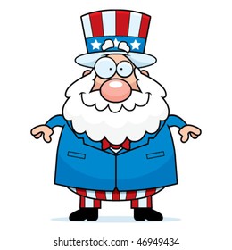 Patriotic Man Smiling
