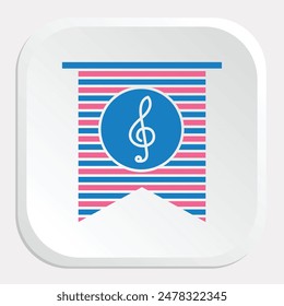 Patriotic Music Icons: Celebrate National Pride with Dynamic Graphics