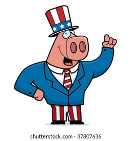 Patriotic Pig