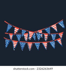 Patriotic Pride: USA Flag Garland for All-American Celebrations