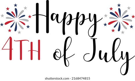 Patriotic quote. 4th of july Design.