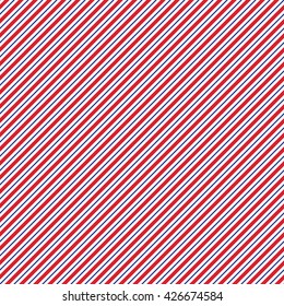 Patriotic red, white, blue geometric seamless pattern. Vector illustration with American symbol. USA flag wallpaper. Happy Independence Day 4th of July.