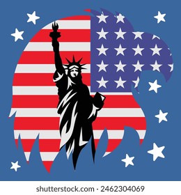 Patriotic Shadow Box USA 3D Background
