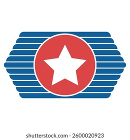 Patriotic Star Banner Bold Symbol of Unity and Freedom