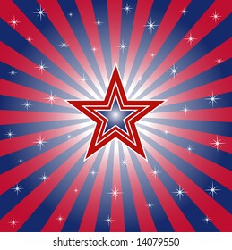 Patriotic Star - Vector
