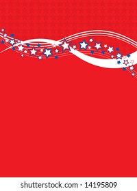 Patriotic stars and stripes background