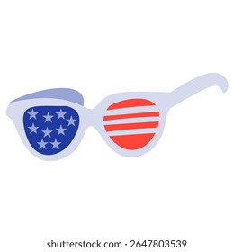 Patriotic Sunglasses with American Flag Design for Independence 
