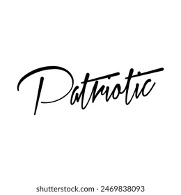 patriotic text on white background.