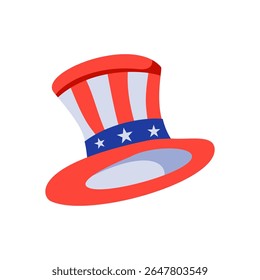 Tio patriótico Sam Top Hat Ilustração