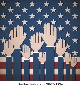 Patriotic Us Voting Background