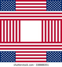 Patriotic USA background in style of american flag 